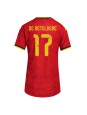 Belgie Charles De Ketelaere #17 Domácí Dres pro Dámské MS 2026 Krátký Rukáv Belgie Charles De Ketelaere #17 Domácí Dres pro Dámské MS 2026 Krátký Rukáv